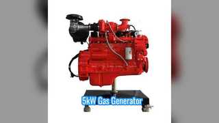 5kw गैस जेनरेटर 85-95% दक्षता KGC80NS