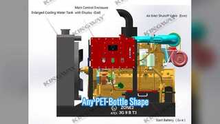 पीईटी बोतल बनाने की मशीन。