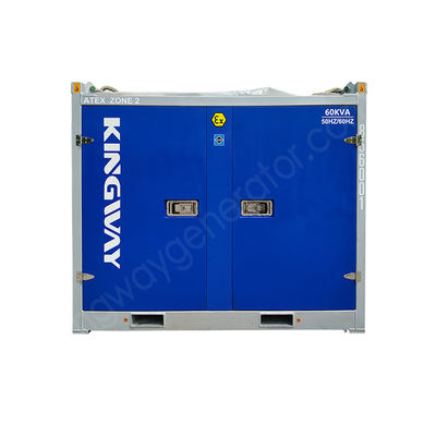 100kVA विस्फोट प्रतिरोधी समुद्री जनरेटर इंजन के साथ, ATEX क्षेत्र 2 और DNV 2.7-1 अनुरूप