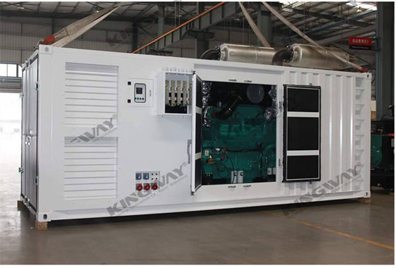 ध्वनिरोधक डीजल जनरेटर 400v 50hz 3 चरण 4 तार बिजली जनरेटर सेट डीजल Genset ध्वनिरोधक