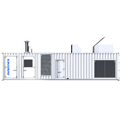 मूक छत 500kw 400v 50hz 3 चरण 4 तार प्राकृतिक गैस जनरेटर सेट