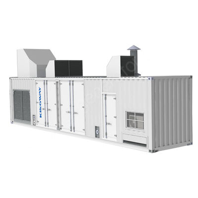 मूक छत 1250kva 400v 3 चरण 4 तार 1000kw प्राकृतिक गैस जनरेटर