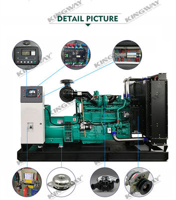 साइलेंट कैनोपी 350kva 280kw 400v 50hz 3 चरण 4 तार डीजल जनरेटर सेट