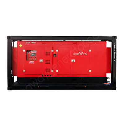ATEX क्षेत्र II 25kva/20kw 3 चरण डीजल जनरेटर जनरेटर सेट के साथ DNV 2.7-1 स्किड फ्रेम क्षेत्र 2 एक्स-प्रूफ डीजल जनरेटर