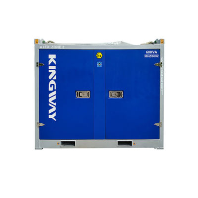60KVA 50HZ 60HZ ATEX प्रमाणित ज़ोन 2 विस्फोट प्रूफ डीजल जनरेटर सेट