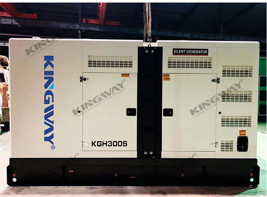 साइलेंट कैनोपी 375kva 300kw 400v 50hz 3 चरण 4 तार डीजल जनरेटर