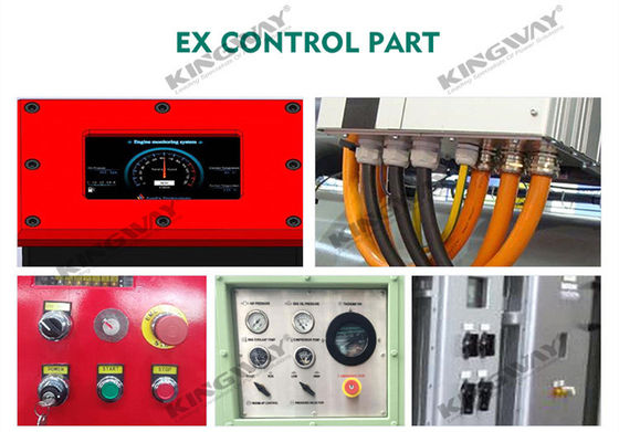 आपूर्ति 300kva 240kw 400v 50hz 3 चरण 4 तार डीजल इंजन पूर्व सबूत ATEX IIB क्षेत्र 2 खतरनाक क्षेत्रों डीजल जनरेटर