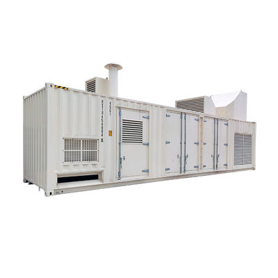 मूक छत 500kw 400v 50hz 3 चरण 4 तार प्राकृतिक गैस बिजली जनरेटर