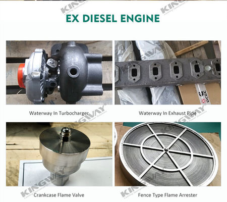 45kva 400v 50hz 3 चरण 4 तार विस्फोट प्रूफ डीजल इंजन DNV2.7-1 क्षेत्र 2 के लिए प्रमाणित लिफ्टिंग फ्रेम ATEX डीजल जनरेटर
