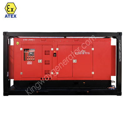 एटेक्स जोन 1 जोन 2 विस्फोट-प्रूफ 1250KVA रिग सेफ डीजल जनरेटर डीएनवी2.7-1 लिफ्टिंग फ्रेम के साथ तेल और गैस क्षेत्रों के लिए