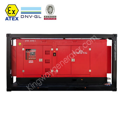 एटेक्स जोन 1 जोन 2 विस्फोट-प्रूफ 1250KVA रिग सेफ डीजल जनरेटर डीएनवी2.7-1 लिफ्टिंग फ्रेम के साथ तेल और गैस क्षेत्रों के लिए