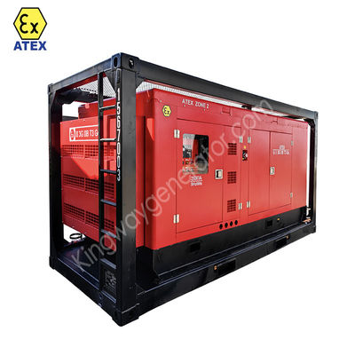 एटेक्स जोन 1 जोन 2 विस्फोट-प्रूफ 1250KVA रिग सेफ डीजल जनरेटर डीएनवी2.7-1 लिफ्टिंग फ्रेम के साथ तेल और गैस क्षेत्रों के लिए