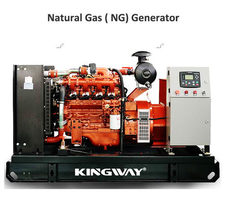मूक छत 1000kw 400v 50hz 3 चरण 4 तार प्राकृतिक गैस 1250kva गैस इंजन जनरेटर