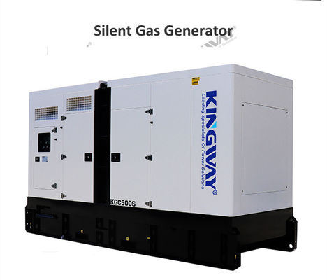 उच्च गुणवत्ता वाली मूक छत 400kw 400v 3 चरण 4 तार 500kva प्राकृतिक गैस जनरेटर