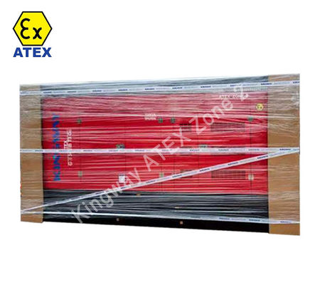 साइलेंट ATEX प्रमाणित 3फेज 800kw 1000kva जोन1 जोन2 विस्फोट प्रतिरोधी डीजल जनरेटर सेट DNVGL 2.7-1 लिफ्टिंग फ्रेम
