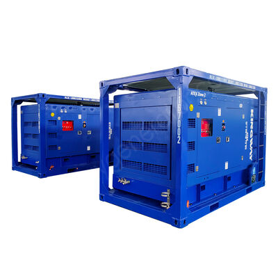 185CFM 6.9Bar विस्फोट प्रतिरोधी ATEX ज़ोन 2 डीजल इंजन Sullair एयर कंप्रेसर DNV2.7-1 लिफ्टिंग फ्रेम के साथ