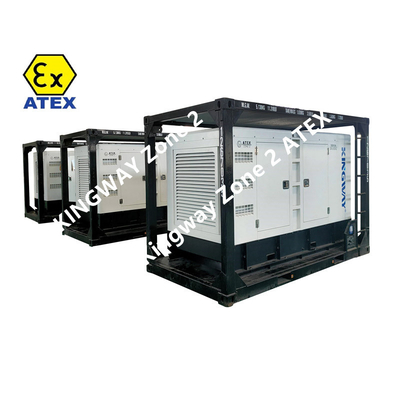 DNV मानक 60KVA ATEX ज़ोन 2 उपकरण साइलेंट डीजल जेनरेटर सेट