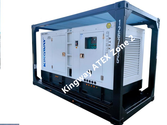 DNV मानक 60KVA ATEX ज़ोन 2 उपकरण साइलेंट डीजल जेनरेटर सेट