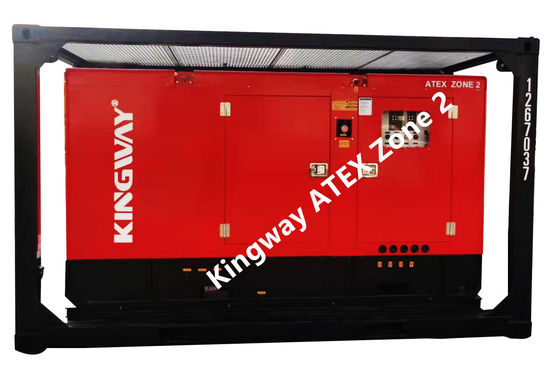 300KVA किंगवे विस्फोट प्रूफ साइलेंट डीजल जनरेटर ATEX जोन 2 उपकरण