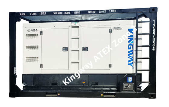 किंगवे ATEX सर्टिफाइड जोन 2 60Hz डीजल जेनरेटर सेट साइलेंट धमाका सबूत