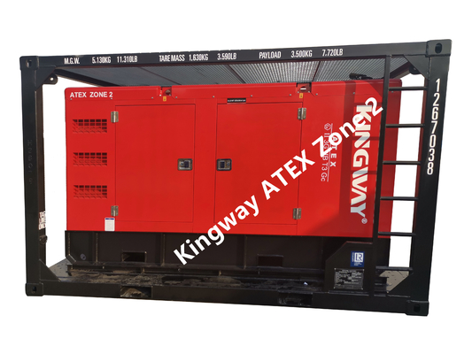 ATEX मानक क्षेत्र 2 साइलेंट डीजल जेनरेटर सेट अनुकूलित 35KVA