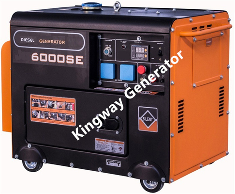 ऑरेंज कलर पोर्टेबल जेनरेटर साइलेंट जेनरेटर सेट 8KVA 12Hp