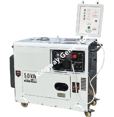 ऑरेंज कलर पोर्टेबल जेनरेटर साइलेंट जेनरेटर सेट 8KVA 12Hp