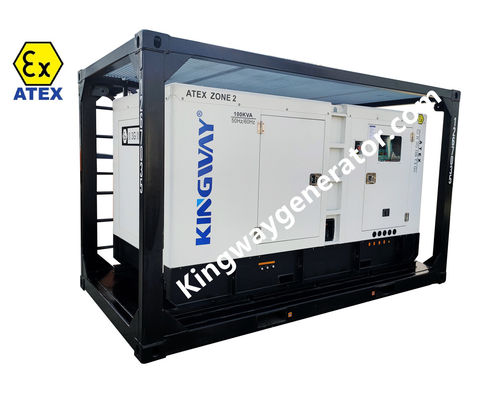 300KVA किंगवे विस्फोट प्रूफ साइलेंट डीजल जनरेटर ATEX जोन 2 उपकरण
