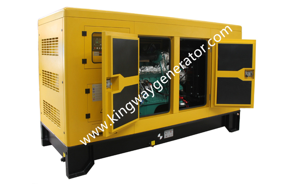 375KVA 300KW 3 फेज पर्किन्स इंजन साइलेंट डीजल पावर्ड जेनरेटर सेट ATS
