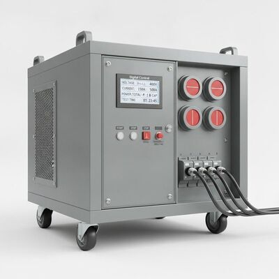 डिजिटल नियंत्रण जनरेटर यूपीएस परीक्षण प्रणाली के साथ 100kW पोर्टेबल 3 चरण आरसीडी प्रतिरोधात्मक क्षमता भार बैंक